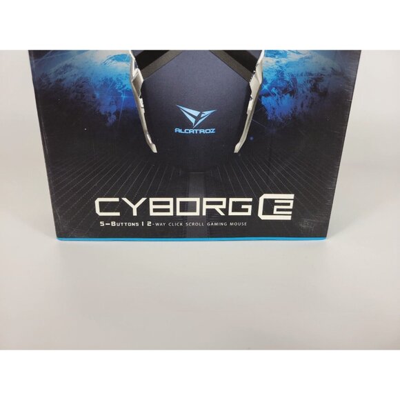 Alcatroz Cyborg 2 Pro 5 Button 2 Way Click PC Computer Laptop Gaming Mouse Black - Picture 2 of 11